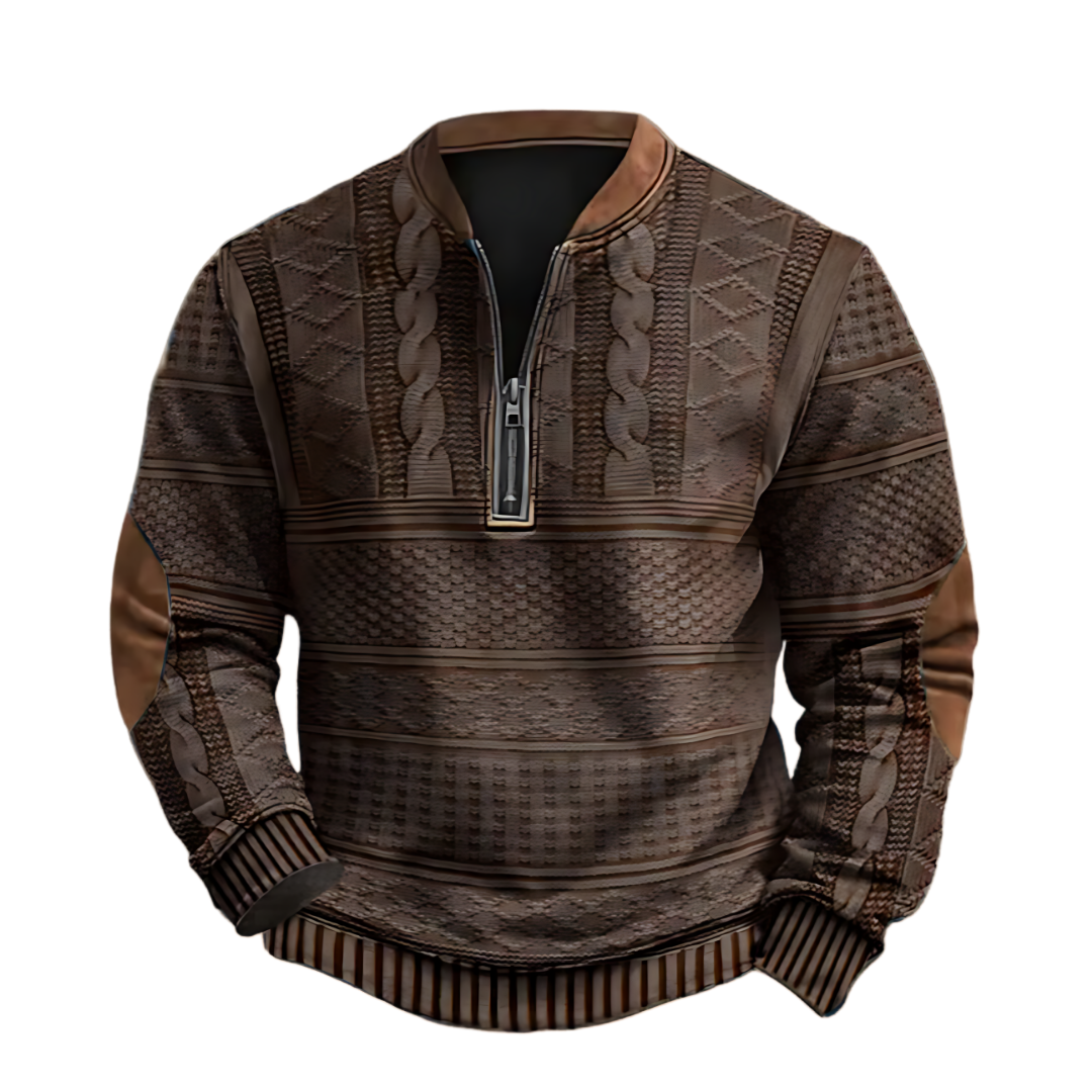 Emil - Vintage Knit Zip Sweatshirt