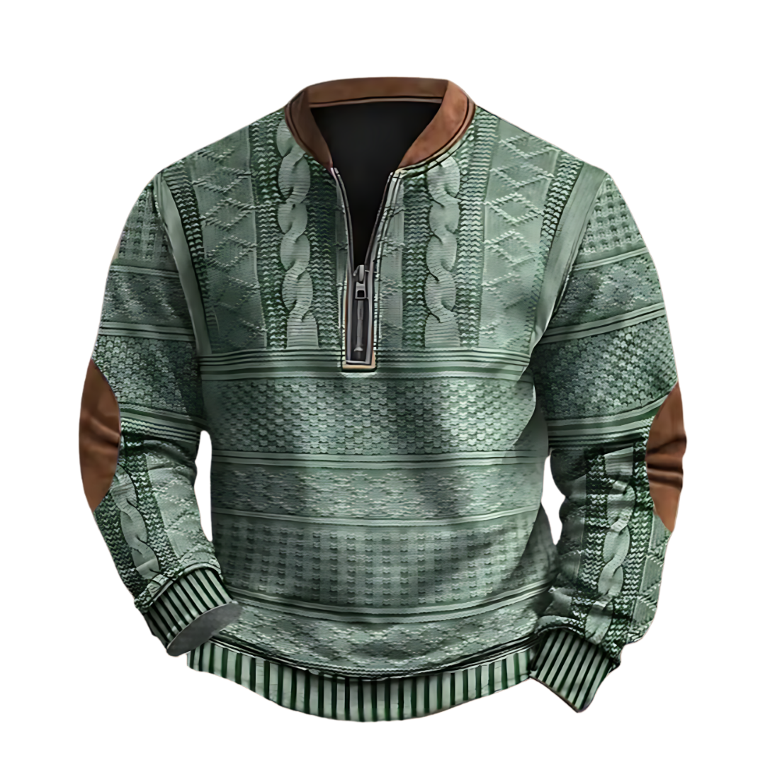 Emil - Vintage Knit Zip Sweatshirt